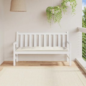 Almofadão p/ banco de jardim 150x50x7 cm mesclado tecido creme