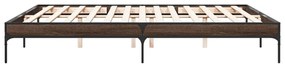 Estrutura de cama 200x200cm derivados madeira/metal