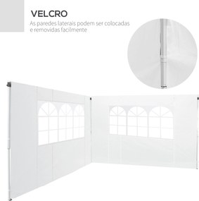 2 Paredes Laterais para Tenda 3x2 m Parede Lateral de Tecido Oxford co