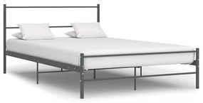 vidaXL Estrutura de cama 120x200 cm metal cinzento