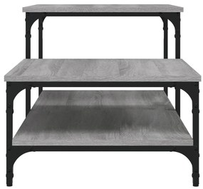 Mesa de centro 100x50,5x45 cm derivados de madeira cinza sonoma