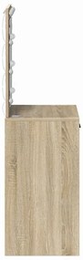 Toucador com Luzes LED Carvalho Sonoma 50x41x135 cm