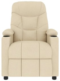 Poltrona de massagens tecido cor creme