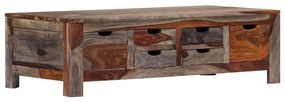 Mesa de centro 100x50x30 cm madeira de acácia maciça cinzento
