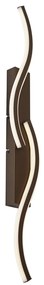 LED Candeeiro de parede de design bronze escuro regulável em 3 níveis 2-Light - Bummy Design