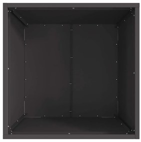 Fogo Quadrado Preto 50x50x30 cm Aço