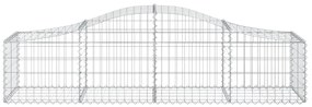 Cestos gabião arqueados 15pcs 200x50x40/60 cm ferro galvanizado