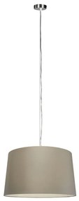 Candeeiro de suspensão moderno em aço com abajur de 45 cm cor taupe - Cappo 1 Design,Country / Rústico,Moderno