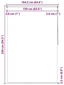 Estore de rolo para o duche 160x240 cm Splash