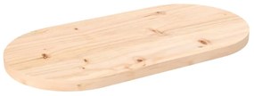 vidaXL Tampo de mesa oval 60x30x2,5 cm madeira de pinho maciça