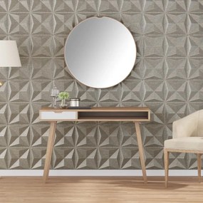 vidaXL Painéis de parede 12 pcs 50x50 cm 3 m² XPS origami betão