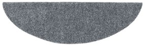 Tapetes de escada adesivos 30 pcs 56x17x3 cm cinzento-claro