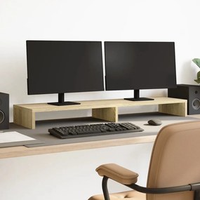vidaXL Suporte para monitor derivados de madeira carvalho sonoma