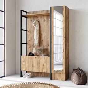 Hall Stand ML15 – Atlantic Pine – 125,5x180x34 cm