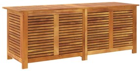 Caixa arrumação jardim c/ veneziana 150x50x56 cm acácia maciça