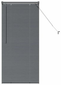 Persiana de Janela Cinzento-escuro 60 x 130 cm Alumínio