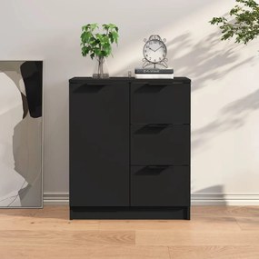 vidaXL Aparador 60x30x70 cm derivados de madeira preto