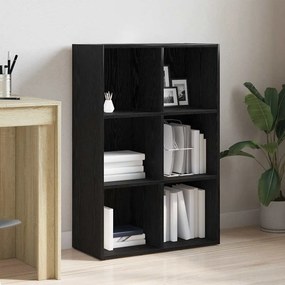vidaXL Estante 66x30x98cm derivados madeira carvalho preto