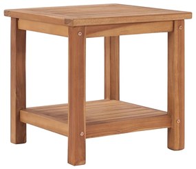 48979 vidaXL Mesa de centro 45x45x45 cm madeira de teca maciça