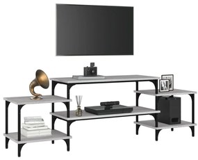 Móvel de TV 157x35x52 cm derivados de madeira cinzento sonoma