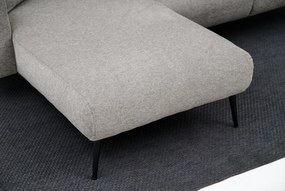Sofá de Canto Side – Cinzento Claro – 252x77x82 cm