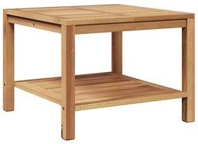Mesa de centro Castanho 60 x 60 x 45 cm Madeira de teca sólida