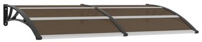 45635 vidaXL Toldo de porta 200x100 cm PC preto