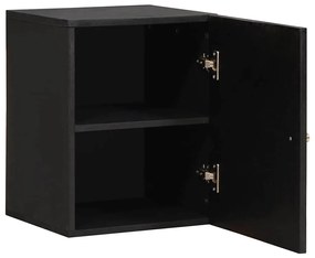 vidaXL Armário de Parede Preto 38 x 33 x 48 cm Madeira de manga maciça