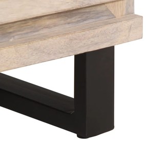 Mesa de cabeceira 50x34x62 cm madeira de mangueira maciça