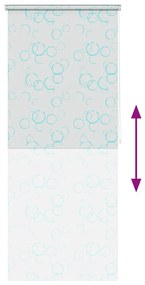 Estore de rolo para o duche 80x240 cm bolhas