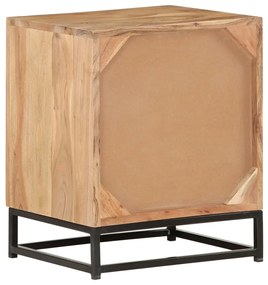 Mesa de cabeceira 40x30x50 cm madeira de acácia maciça