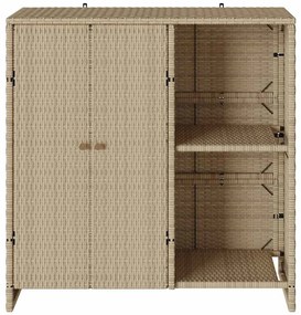 Armário de Armazenamento Bege 100 x 36 x 102 cm Rattan