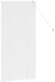 Persiana de Janela com cortinas Outros Manual Branco 80 x 130 cm Alumí