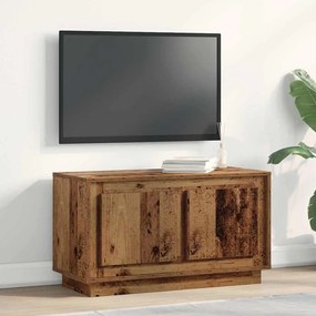 Armário de TV vidaXL Madeira Velha 80x35x45 cm Madeira de Engenharia