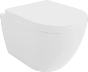 Mexen Lena sanita com assento de fecho suave rígido, branco brilhante - 30298000