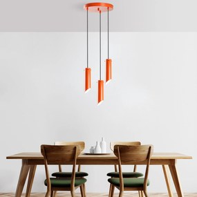 Chandelier Kesik – Laranja – Diâmetro 40 cm