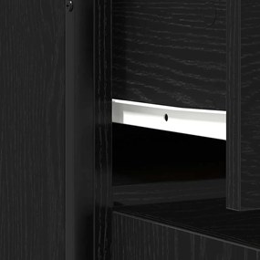 Buffet Preto em Madeira de Carvalho 70x30x80 cm em Madeira Engenharia