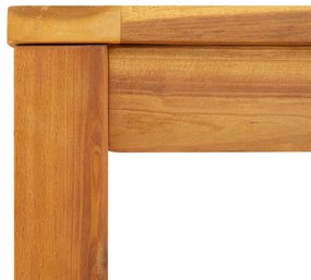 Mesa de jantar p/ jardim 110x55x75 cm madeira de acácia maciça
