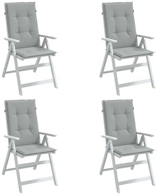 Almofadões para cadeiras altas 4 pcs mesclado tecido