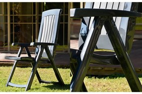 Keter Cadeiras de jardim reclináveis Corsica 2 pcs cinzento