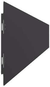 Orlas de relvado 50 pcs preto 10x103 cm aço laminado a frio
