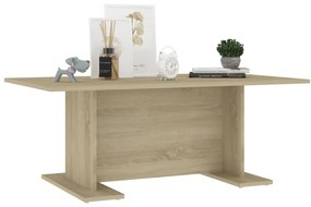 Mesa de centro 103,5x60x40 cm contraplacado carvalho sonoma