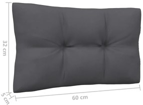 4 pcs conjunto lounge jardim c/ almofadões pinho maciço