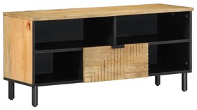 Móvel de TV 100x33x46 cm madeira de mangueira maciça castanho
