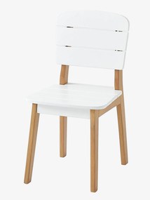 Cadeira de exterior Montessori, para criança branco claro liso