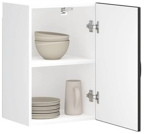 vidaXL Armário de parede de cozinha Kalmar madeira trabalhada preta