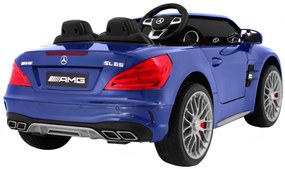 Carro elétrico para Crianças 12V  Mercedes AMG SL65 Rodas de EVA, Assento de couro Azul Pintado