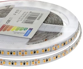Fita LED Monocolor SMD2835, Samsung ChipLed, DC24V, 5m (168Led/m), 100W, CRI 90 - IP20 Branco Frio