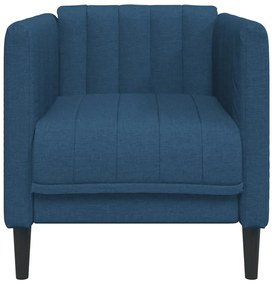 Poltrona tecido azul