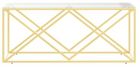 Mesa de Centro Francesca em Dourado - Design Moderno